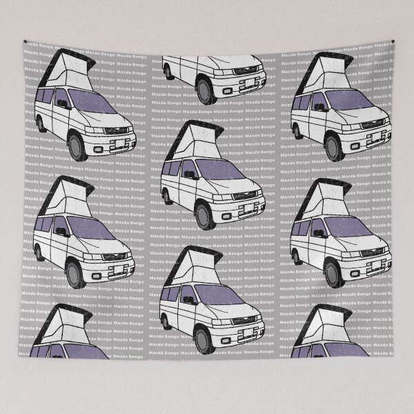 Item preview, Vintage Mazda Bongo on repeating pattern designed and sold by LocalOddball.