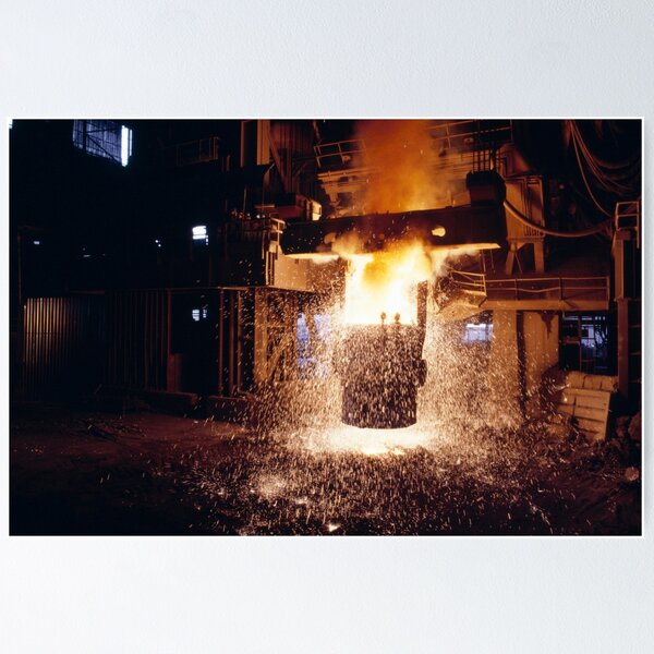 Item preview, Steel casting in a blast furnace (C036/1710) designed and sold by SciencePhoto.