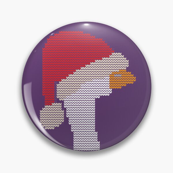 Item preview, Christmas Goose on Purple Knitted Sweater Style designed and sold by ellenhenry.
