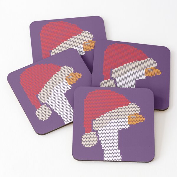 Item preview, Christmas Goose on Purple Knitted Sweater Style designed and sold by ellenhenry.