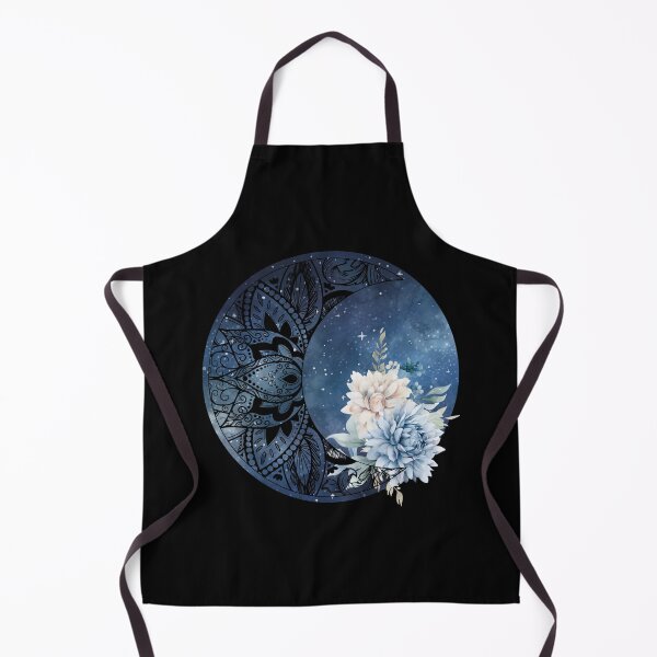 Item preview, Mandala Moon Flower Blue and Beige Flowers designed and sold by Madlen-moon.