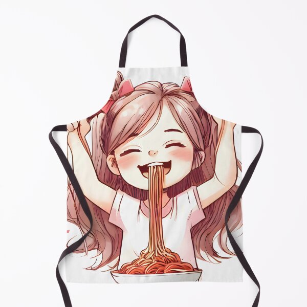 Item preview, Girl Eating Spaghetti (eating spaghetti art) designed and sold by meaningspace.
