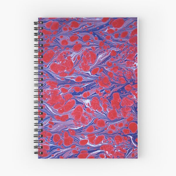 Item preview, Abstract Marbling Red and Blue designed and sold by T Artist.