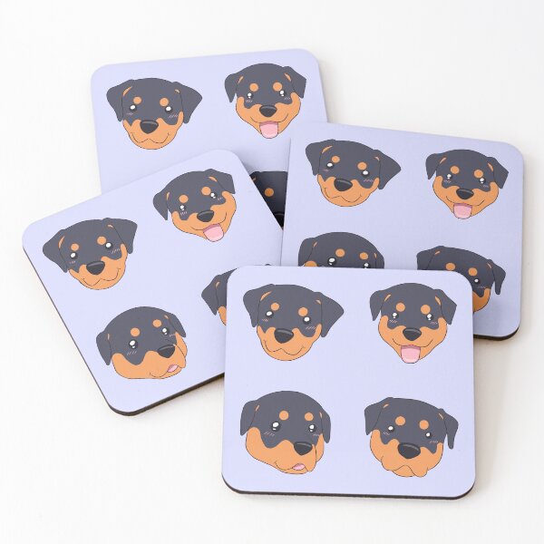 Item preview, Cute rottweiler dog face pack  designed and sold by Yaragold.