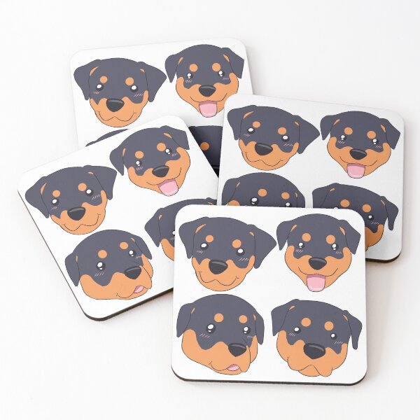 Item preview, Cute rottweiler dog face pattern  designed and sold by Yaragold.