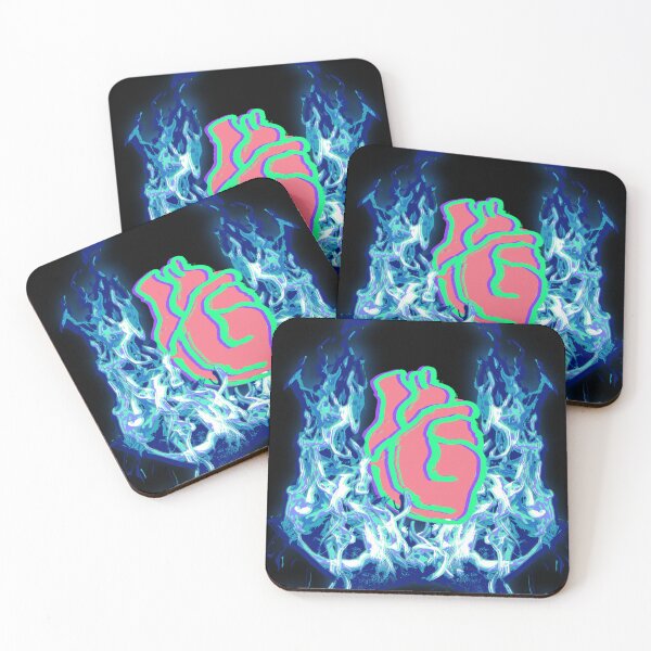 Item preview, Heart on fire - Blue flame  designed and sold by Rosamint.