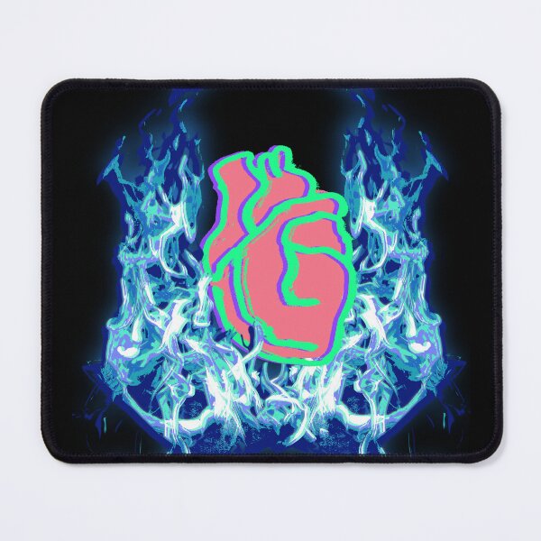 Item preview, Heart on fire - Blue flame designed and sold by Rosamint.