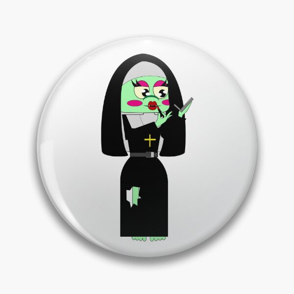 Item preview, A zombie nun brews a potion.  designed and sold by Innamalinka.