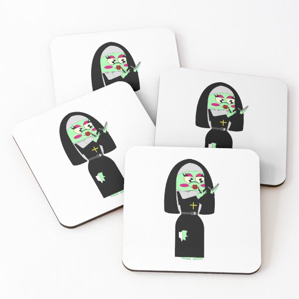 Item preview, A zombie nun brews a potion.  designed and sold by Innamalinka.