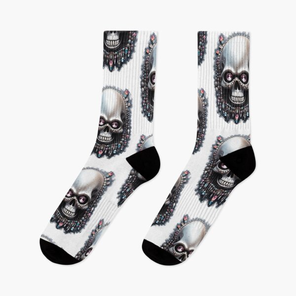 Item preview, Platinum skull with beads designed and sold by MadinaFatt.