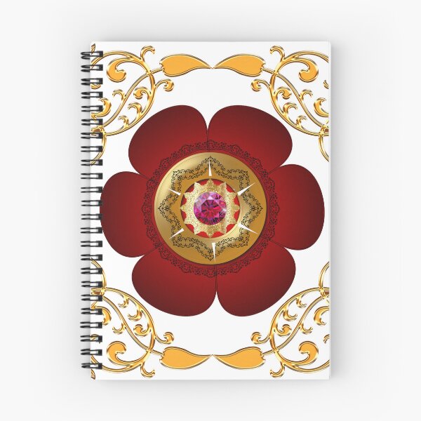 Item preview, Gold Framed Fiery Red Diamond Cakra designed and sold by Dragon-God.