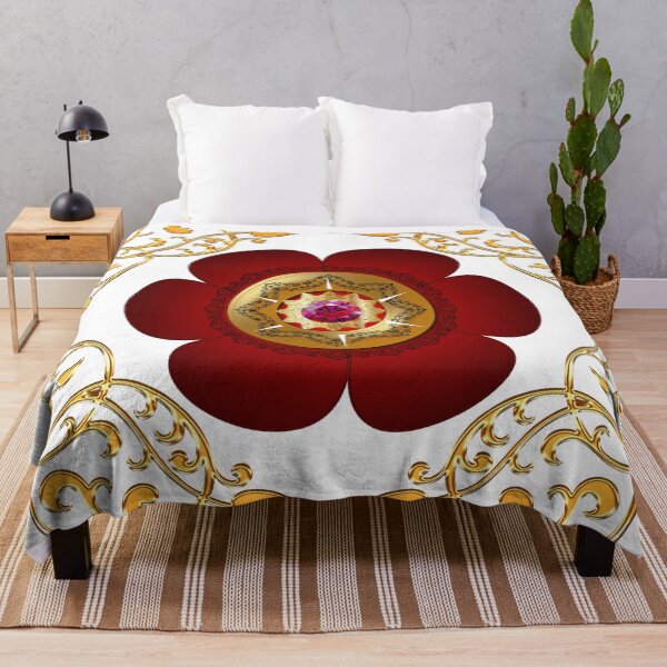 Item preview, Gold Framed Fiery Red Diamond Cakra designed and sold by Dragon-God.