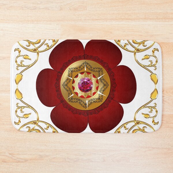 Item preview, Gold Framed Fiery Red Diamond Cakra designed and sold by Dragon-God.
