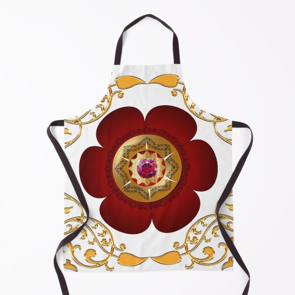 Item preview, Gold Framed Fiery Red Diamond Cakra designed and sold by Dragon-God.