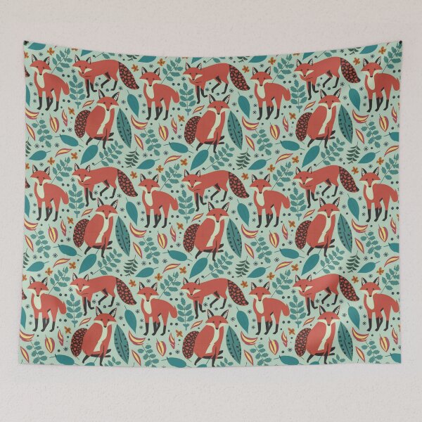 Item preview, Winter Wonderland Foxes designed and sold by Tamas Das.