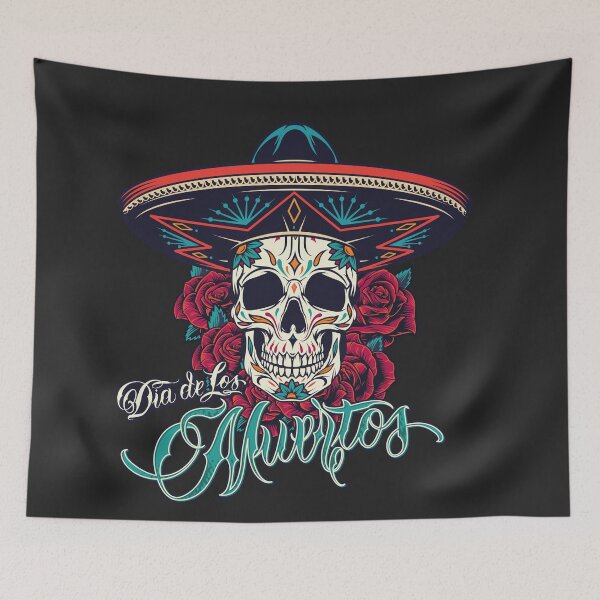Item preview, diade los muertos THEY CALL ME EL JEFE, Sugar Skull Day of the Dead designed and sold by benaouichShop.