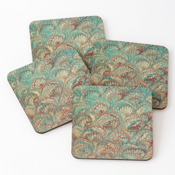Item preview, Marbling in Green (vintage end paper) designed and sold by T Artist.
