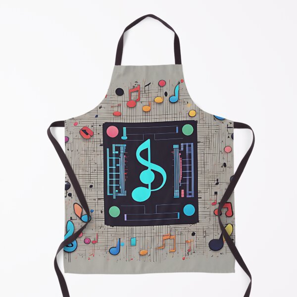 Item preview, A joystick forming the shape of a musical note, surrounded by pixelated music symbols designed and sold by SmiIing-121.