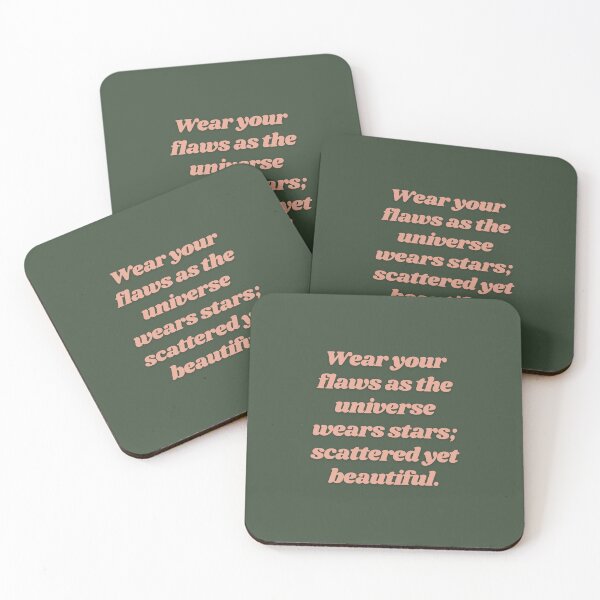 Item preview, Inspirational Quote Sticker - Wear Your Flaws designed and sold by prismarium.