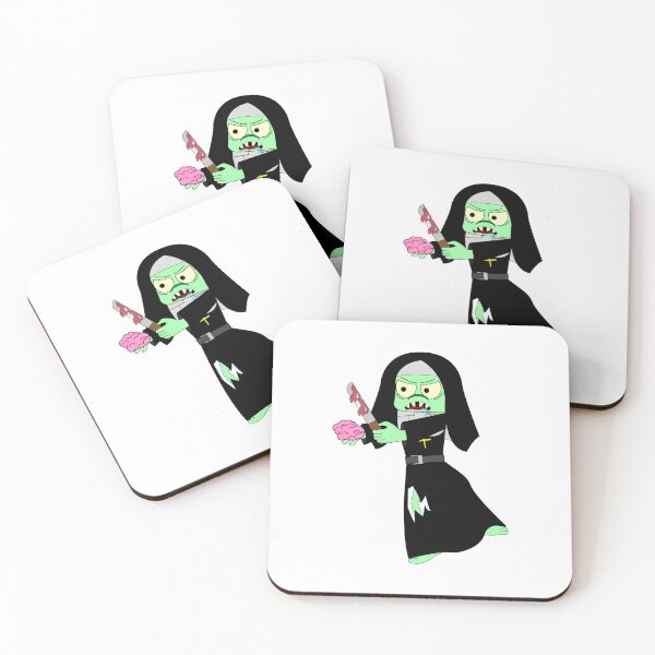 Item preview, A zombie nun brews a potion.  designed and sold by Innamalinka.