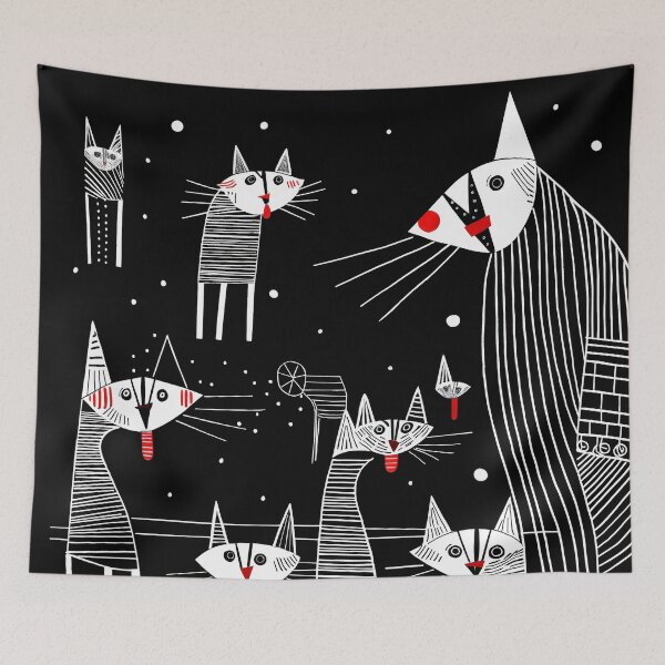 Item preview, "Whimsical Cats # 37" designed and sold by Glen Allison.