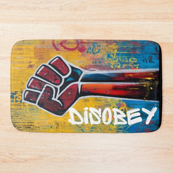 Item preview, Graffiti of a closed hand symbolizing Disobey designed and sold by ArtFeverShop.