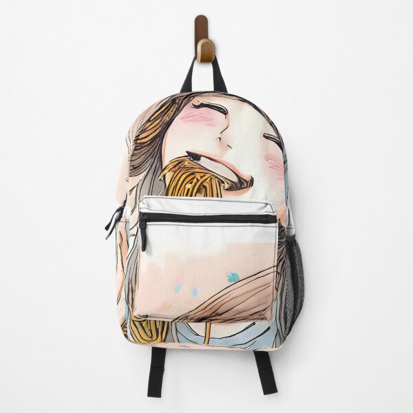Item preview, Girl Eating Spaghetti (pasta) designed and sold by meaningspace.