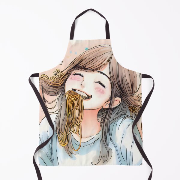 Item preview, Girl Eating Spaghetti (pasta) designed and sold by meaningspace.