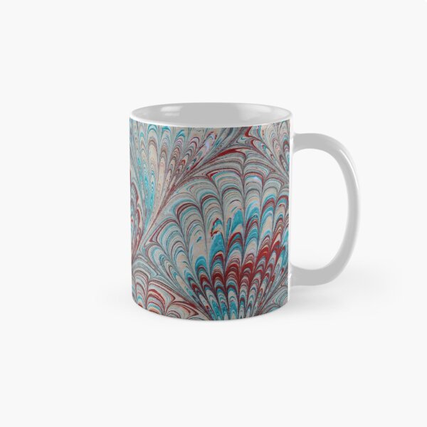 Item preview, Abstract Marbling Red and Teal - Very Unique (Vintage looking end paper) designed and sold by T Artist.