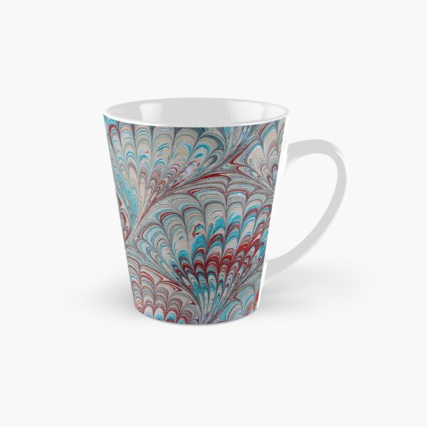 Item preview, Abstract Marbling Red and Teal - Very Unique (Vintage looking end paper) designed and sold by T Artist.
