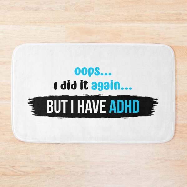 Item preview, Oops I did it again but I have ADHD | Vector Typography Illustration designed and sold by Enchantedbox.