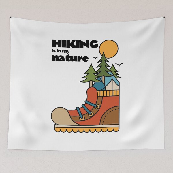Item preview, Hiking is in my Nature (light) designed and sold by kataszep.