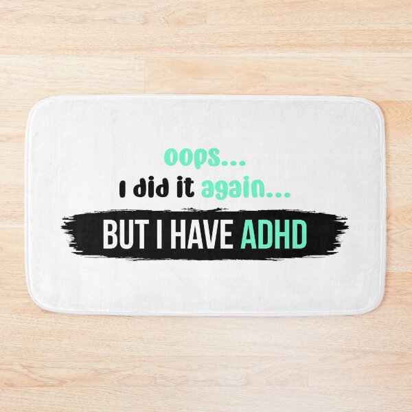 Item preview, Oops I did it again but I have ADHD | Vector Typography Illustration designed and sold by Enchantedbox.