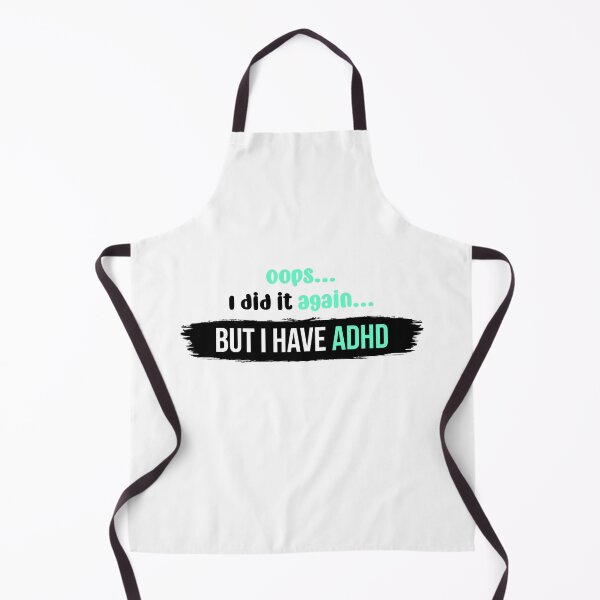 Item preview, Oops I did it again but I have ADHD | Vector Typography Illustration designed and sold by Enchantedbox.