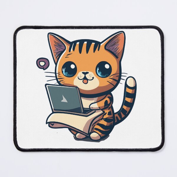 Item preview, Cat playing on laptops designed and sold by deviatepolo.