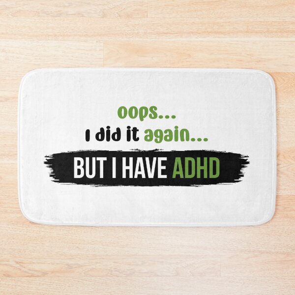 Item preview, Oops I did it again but I have ADHD | Vector Typography Illustration designed and sold by Enchantedbox.