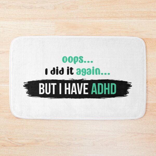 Item preview, Oops I did it again but I have ADHD | Vector Typography Illustration designed and sold by Enchantedbox.