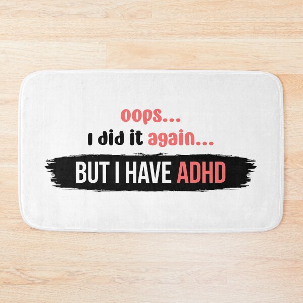 Item preview, Oops I did it again but I have ADHD | Vector Typography Illustration designed and sold by Enchantedbox.