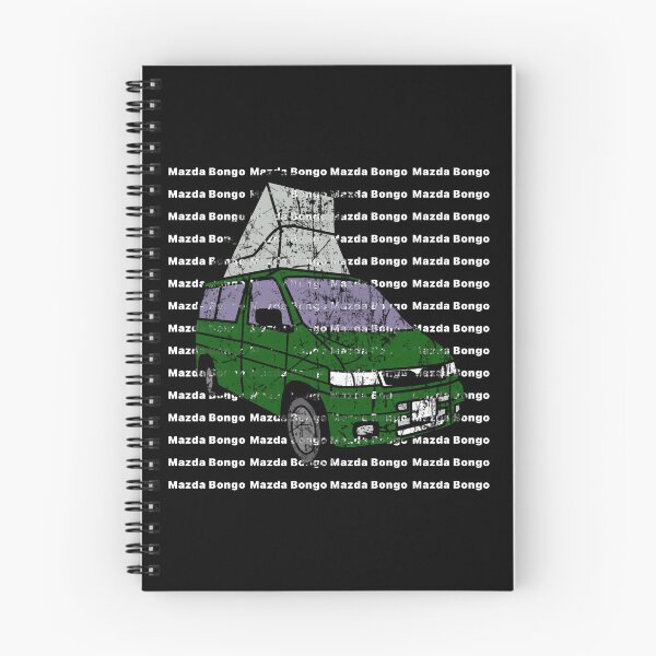 Item preview, Green Mazda Bongo Friendee distressed effect over repeating background designed and sold by LocalOddball.