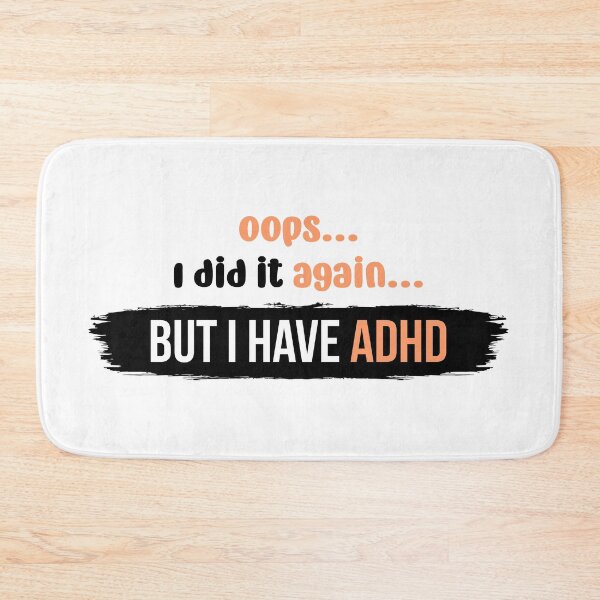 Item preview, Oops I did it again but I have ADHD | Vector Typography Illustration designed and sold by Enchantedbox.