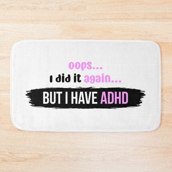 Item preview, Oops I did it again but I have ADHD | Vector Typography Illustration designed and sold by Enchantedbox.