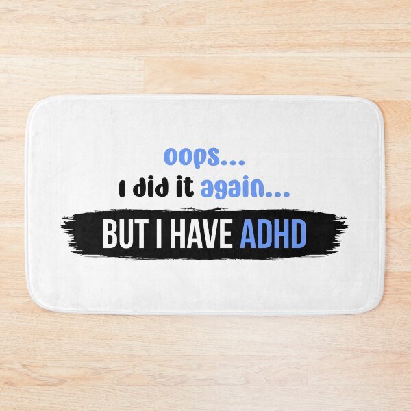 Item preview, Oops I did it again but I have ADHD | Vector Typography Illustration designed and sold by Enchantedbox.