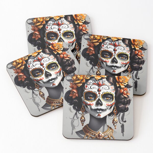 Item preview, Cultural Splendor: Catrina Calavera Artwork designed and sold by Ceemko's Vintage Corner.
