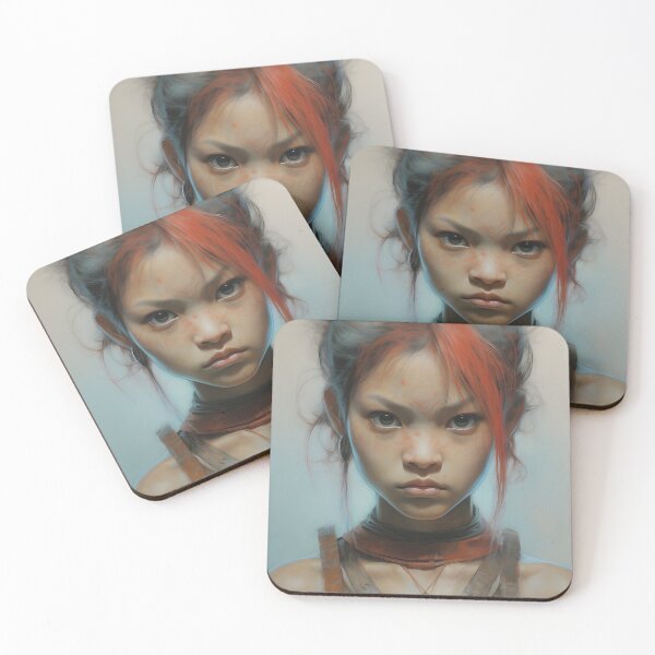 Item preview, Mystical Asian Tribal Beauty: Horned Vision designed and sold by BrioDesign.