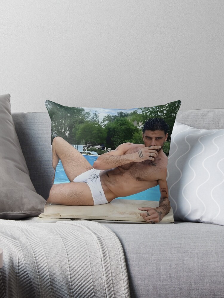 michele morrone Throw Pillow