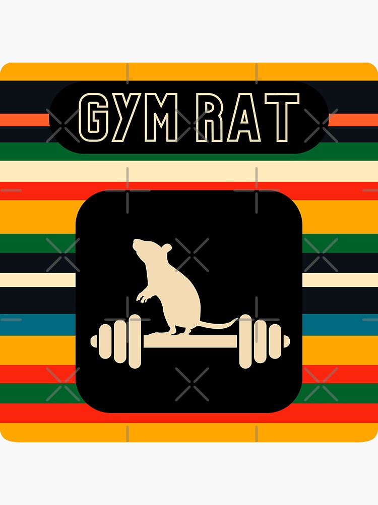 Gym Rat Bodybuilding Fitness Gym' Sticker