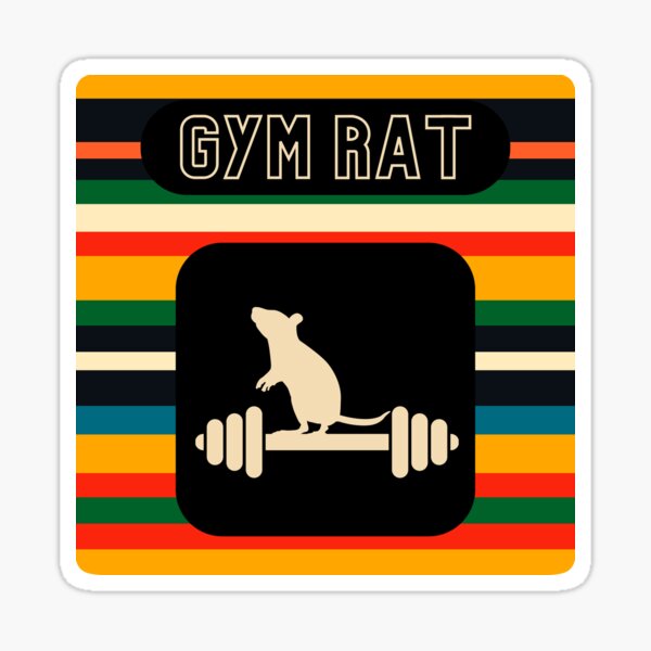 Gym Rat Bodybuilding Fitness Gym' Sticker