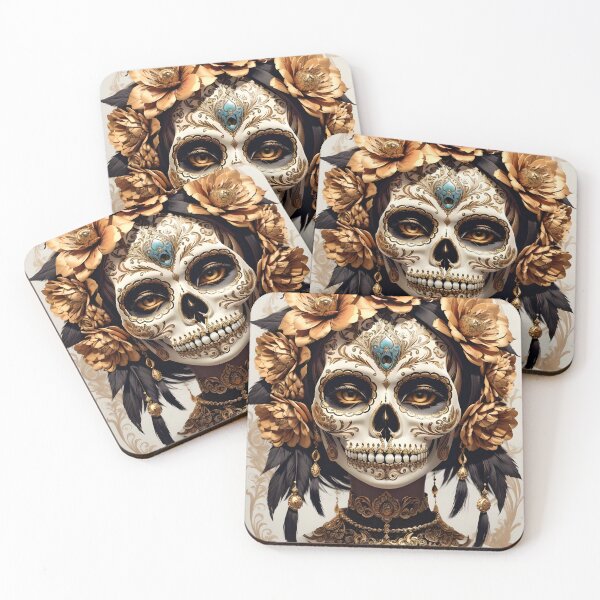 Item preview, Vibrant Catrina Calavera: Day of the Dead Beauty designed and sold by Ceemko's Vintage Corner.