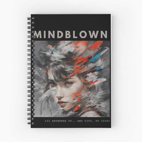 Item preview, Mind blown Art Design of a girl with hair full of colors  designed and sold by Beauxanimes.