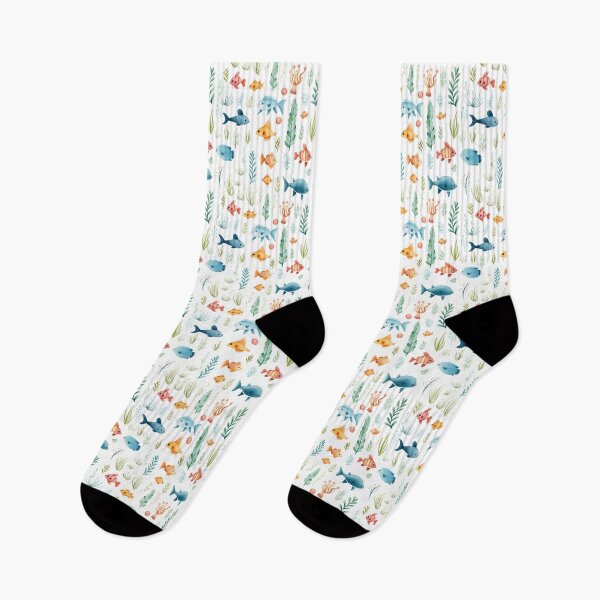 Item preview, Whimsical Wonders: Playful Watercolor Patterns with Endearing Sea Creatures designed and sold by qoodesignstudio.